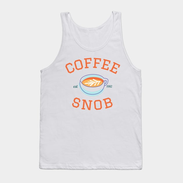 Coffee Snob Tank Top by Nixart